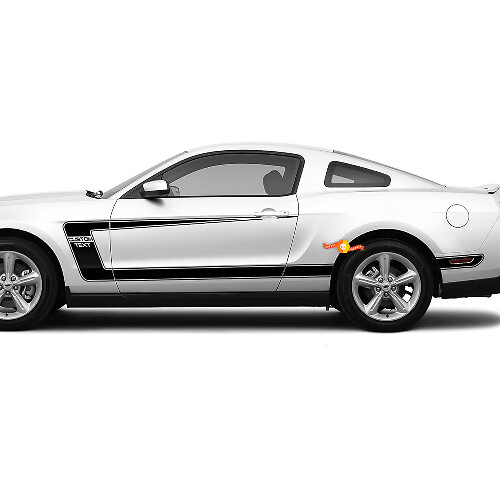 Ford Mustang Custom Text BOSS 302 Style Side C-Stripes Decals stickers