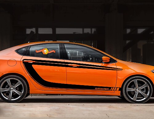 Side Accent C-stripes Vinyl Decal Sticker 2 for Dodge Dart