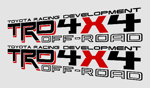 TRD 4X4 OFF ROAD v10 decals stickers Toyota sport truck sticker graphics oem replacement Tacoma Tundra 4runner