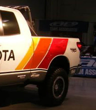 2 side Old school toyota tundra graphics vinyl decals stickers  2