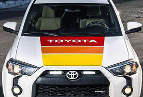 Old School Hood Stripes Vinyl Decal for Toyota Tundra Tacoma 4Runner