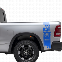 Custom HEMI Style Rear Side Stripes Vinyl Decal Kit for Dodge Ram 1500-3500_2