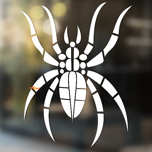 Spider Vinyl Wall  Window Bathroom Sticker Decal removable #9
