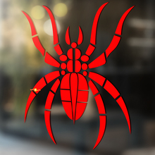 Spider Vinyl Wall  Window Bathroom Sticker Decal removable #9_4