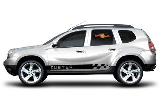 DUSTER Renault & Dacia 2x side stripes body decal vinyl graphics sticker logo
