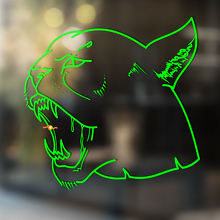 Tiger wild cat Vinyl Wall  Window Bathroom Sticker Decal #2_2