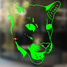 Tiger wild cat Vinyl Wall  Window Bathroom Sticker Decal #3_2