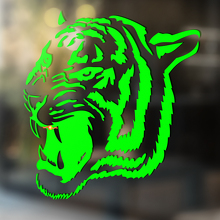 Tiger wild cat Vinyl Wall  Window Bathroom Sticker Decal #5_2