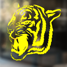 Tiger wild cat Vinyl Wall  Window Bathroom Sticker Decal #5_3