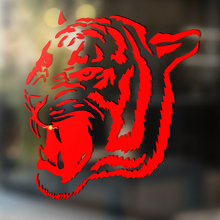 Tiger wild cat Vinyl Wall  Window Bathroom Sticker Decal #5_4