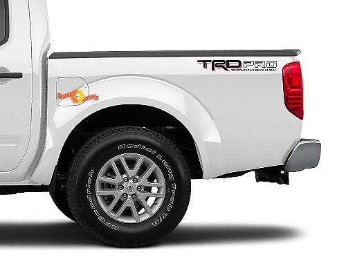 2x TRD PRO Toyota Racing Development Tacoma Tundra Bed Side Vinyl Decal Sticker 2 Colors