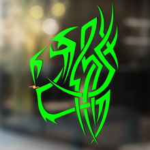 Tiger Wild Cat Tribal Style Universal Vinyl Decal Sticker_4