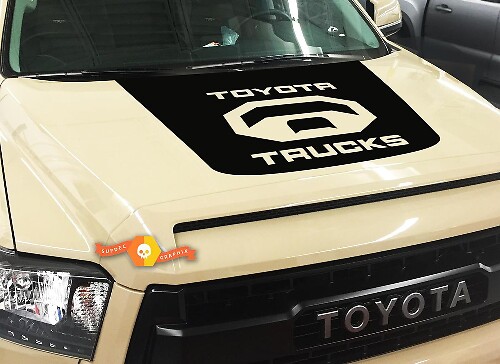 Toyota Tundra Trucks Logo Blackout hood vinyl Sticker Decal 2014-2018
