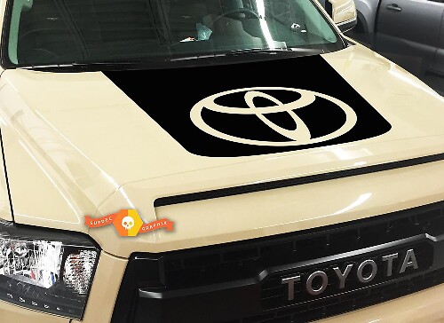 Blackout Hood Logo Vinyl Decal for Toyota Tundra 2014-2018
