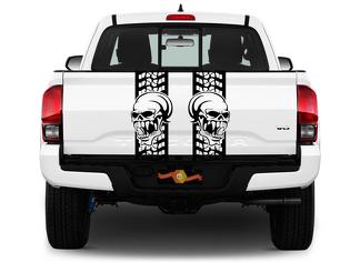 Rear Bed Skull Truck Decals Stripes Band Vinyl Graphics Stickers GMC CHEVY CHEVROLET FORD TOYOTA 
