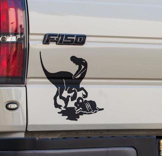 Ford F150 Raptor Kills the Ram bed tailgate graphics decal sticker