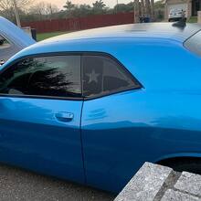 2 Window Texas flag Vinyl Windshield Decal Graphic Stickers for Dodge Challenger 2