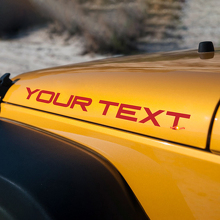 Custom Hood Vinyl Stickers Decals for Jeep Wrangler YJ 3