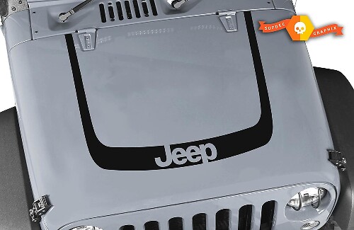 U-Shape Hood Stripe Vinyl Decal Kit for Jeep Wrangler JL