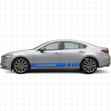 Branded Rocker Panel Stripes Vinyl Decal Kit for Mazda 6_2