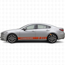 Branded Rocker Panel Stripes Vinyl Decal Kit for Mazda 6_4