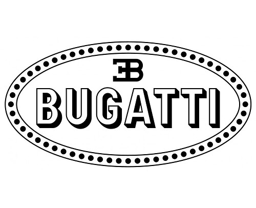 Bugatti Logo Universal Vinyl Decal Sticker