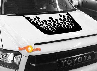 Hood Fire graphics decal for TOYOTA TUNDRA 2014 2015 2016 2017 2018 #9