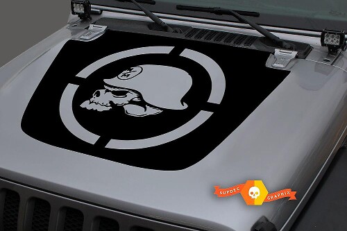 Metal Mulisha Blackout Hood Vinyl Decal Sticker 2 for Jeep Wrangler JL