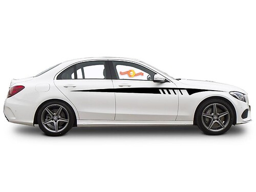 Accent Stripes Side Vinyl Decal Sticker for Mercedes-Benz CLA-Class