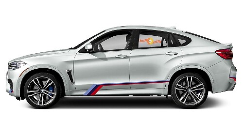 M Performance Side Stripes Vinyl Decal Kit For BMW X6M F86 2014-2019