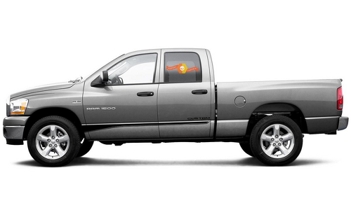 Side graphics stripe Sticker Decal style 4 for Dodge Ram mk4 1500 7968