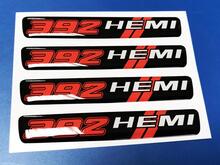 Steering Wheel Hemi 392 emblem domed decal Challenger Charger 3