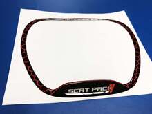 Steering WHEEL TRIM RING Scat Pack Red emblem domed Sticker Decal Challenger Charger Scatpack 2
