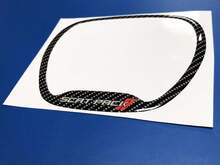 Steering WHEEL TRIM Ring Scatpack Red stripes Carbon Fiber domed decal Dodge Charger Challenger Daytona 2