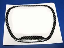 Steering WHEEL TRIM RING Carbon Scat Pack Grey stripes domed Sticker Decal Scatpack 2
