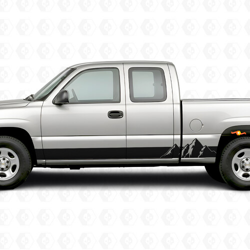 Alpine Ridge Door & Rocker Panel Vinyl Stripes for Chevrolet Silverado 1500 GMT800 1999-2007