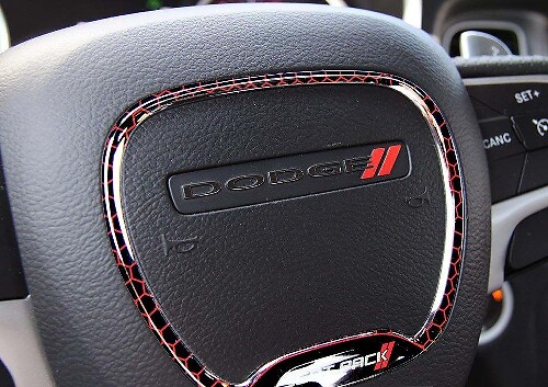 Scat Pack Steering Wheel Trim Ring Domed Decal for Dodge Challenger or Charger