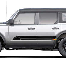 Retro Vintage Heritage Wave Rocker Panel Decal Side Stripe Sticker fit Toyota 4Runner 2 3