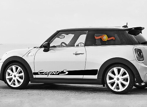 Porsche-Style Side Stripe Vinyl Decals for Mini Cooper S F56 2014-2018