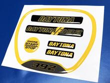 Set of Daytona 392 Yellow Steering WHEEL TRIM RING emblem domed decal Charger Dodge 2