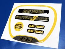 Set of Daytona 392 Yellow Steering WHEEL TRIM RING emblem domed Sticker Decal Charger Dodge 2