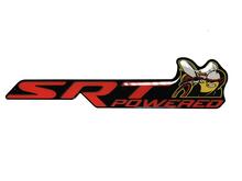 Scat Pack Challenger or Charger SRT Powered badge emblem domed Sticker Decal Dodge Red color Scatpack 2
