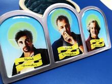 Holy trinity of The Grand Tour Altar Icon Jeremy Clarkson (The Orangutan) Richard Hammond (Hamster) James May (Captain Slow) emblem Sticker Decal 2