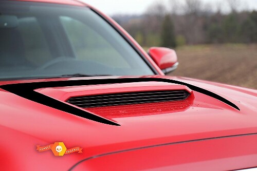 Blackout Hood Scoop Vinyl Decal For Toyota Tacoma 4Runner 2015-2019 