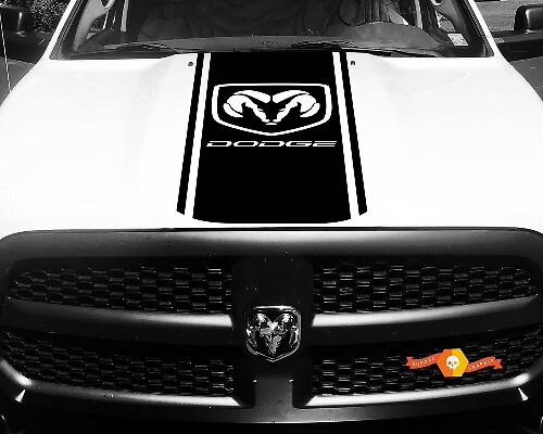 Vinyl Racing Stripe Hood Decals Stickers for Dodge Ram 1500 2500 3500 3