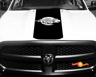 Dodge Ram 1500 2500 3500 Vinyl Racing Stripe Rumble Bee Hemi Hood Decals Stickers #6