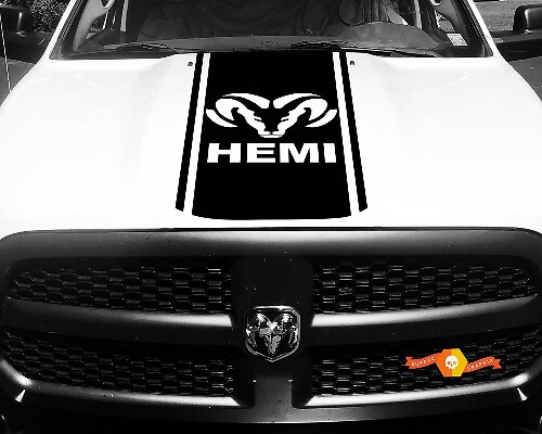 Hood Stripe Decals Stickers for Dodge Ram 1500 2500 3500
