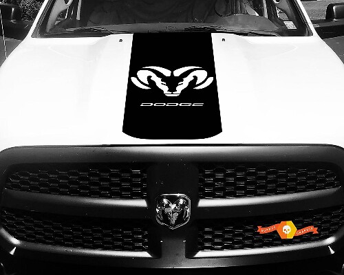 Racing Stripe RAM Hood Vinyl Decals Stickers for Dodge Ram 1500 2500 3500