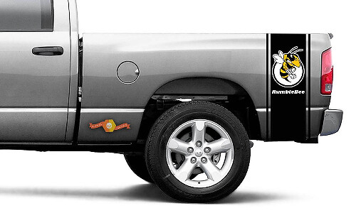 Rumble Bee Style Bedside Stripe Vinyl Decal for Dodge Ram