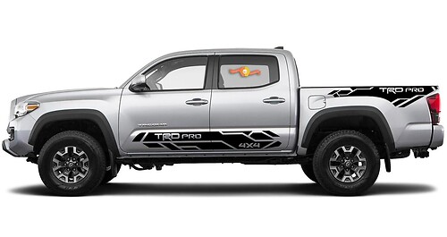 4 x Toyota Tacoma 2016-2019 (TRD OFF ROAD) PRO Sport side kit Vinyl Decals graphics sticker